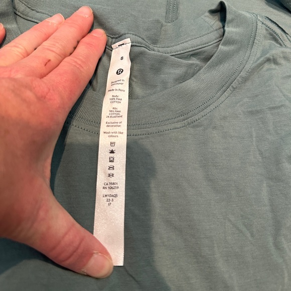 NWOT Lululemon All Yours Tank Top Tidewater Teal SZ 8 - Picture 5 of 7